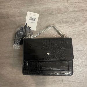 princess polly crossbody black leather